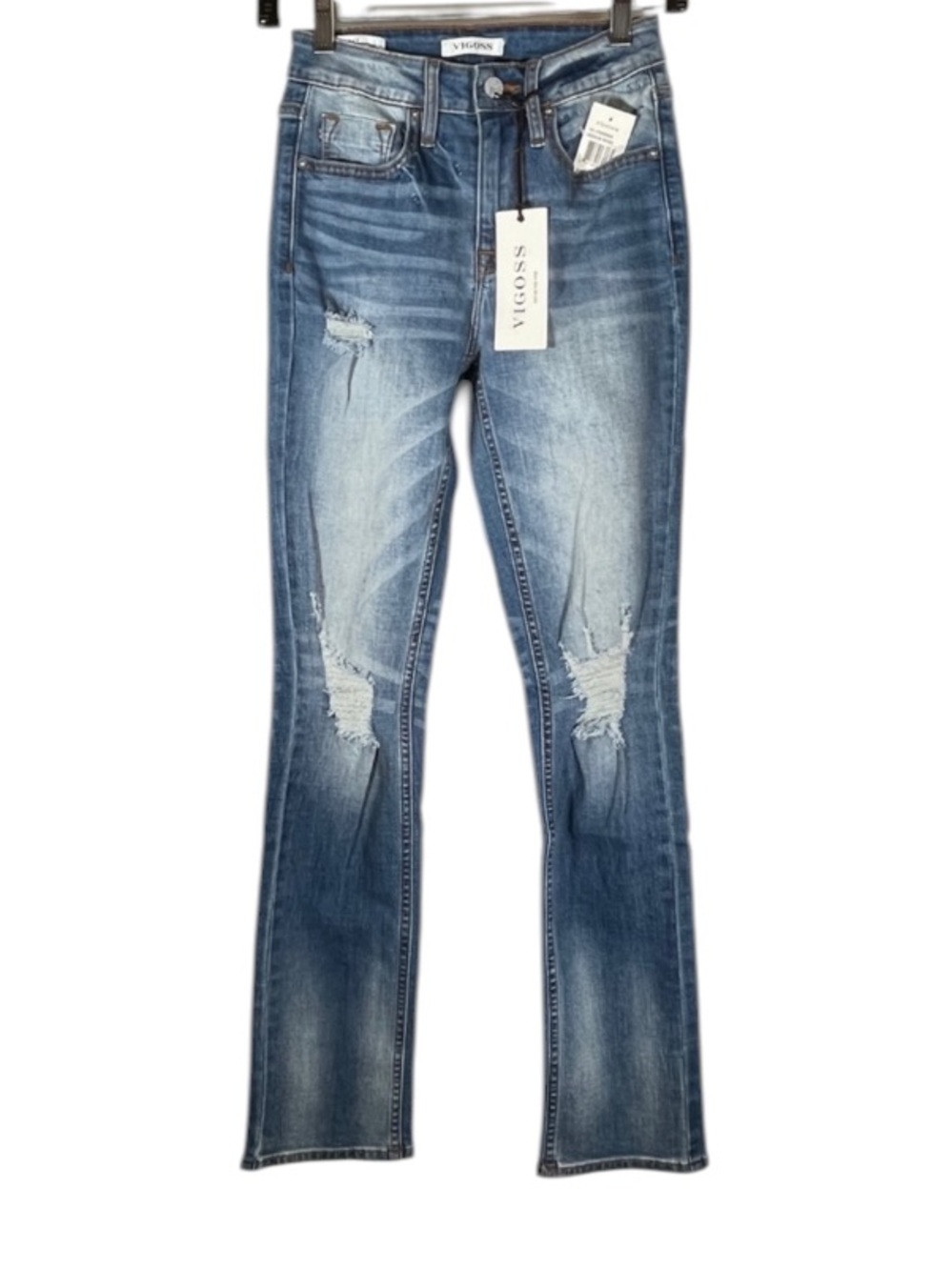 NEW! Vigoss Ace Straight Distressed Jeans